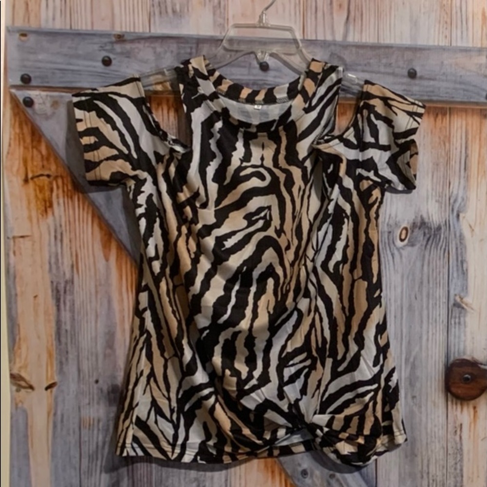 Tiger Print Dress Top Brand New!